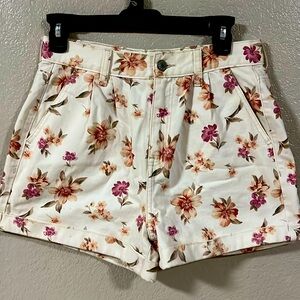American Eagle Outfitters Floral Denim Shorts